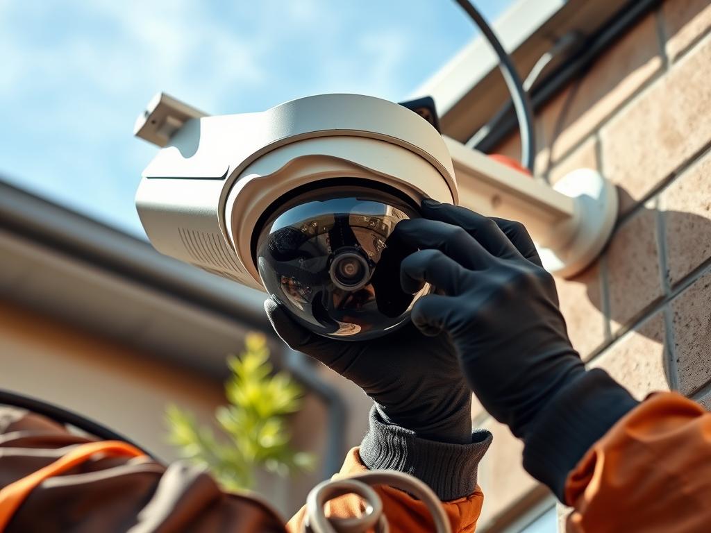 CCTV maintenance being performed in Melbourne CCTV maintenance being performed in Melbourne