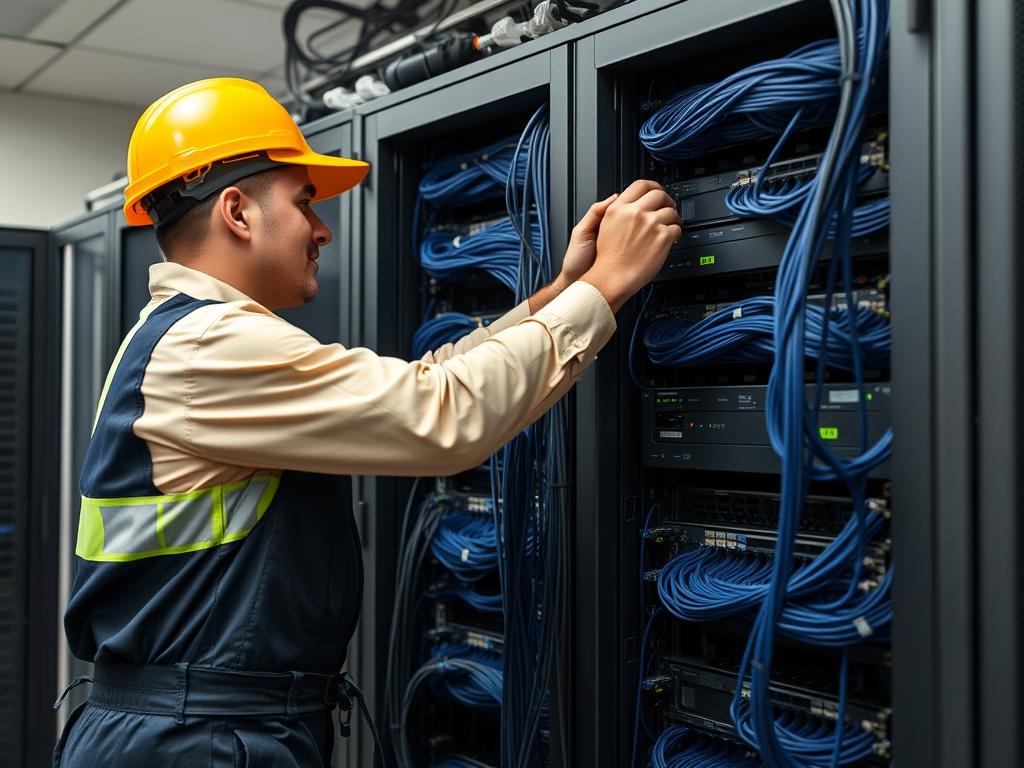 Data and network infrastructure by commercial electrician in Melbourne