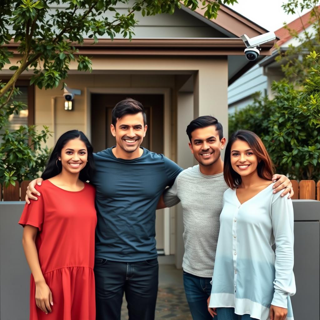 Family home with CCTV protection in Melbourne Family home with CCTV protection in Melbourne