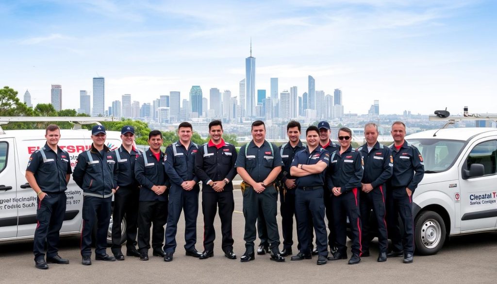 Licensed commercial electrician team in Melbourne