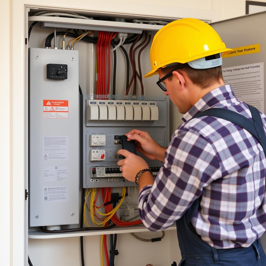 Melbourne electrician upgrading home switchboard Melbourne electrician upgrading home switchboard