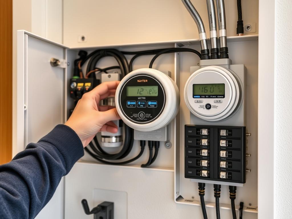 Smart meter integration with switchboard in Melbourne property Smart meter integration with switchboard in Melbourne property