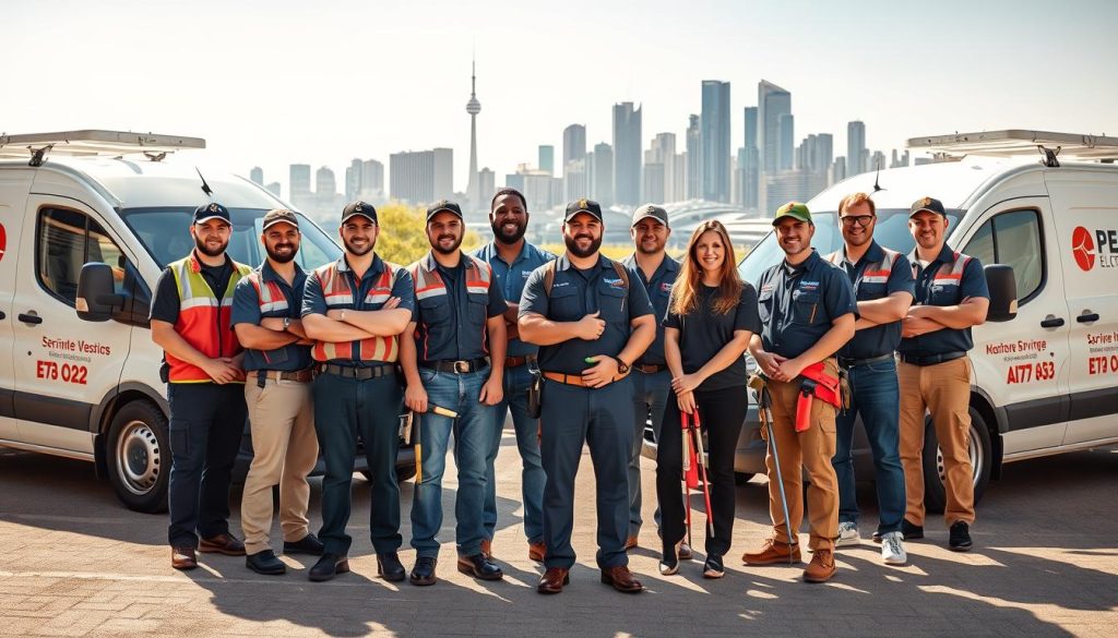 Team of professional electrical contractors in Melbourne ready to assist with your electrical needs Team of professional electrical contractors in Melbourne ready to assist with your electrical needs