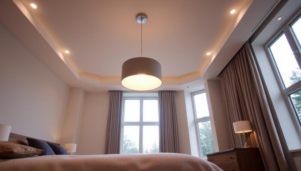 bedroom lighting installation